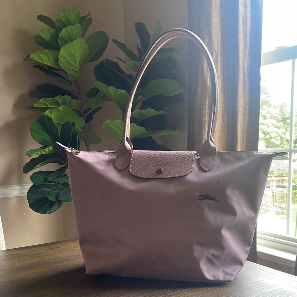New without tags - Longchamp Mauve Tote Bag with Leather Handles